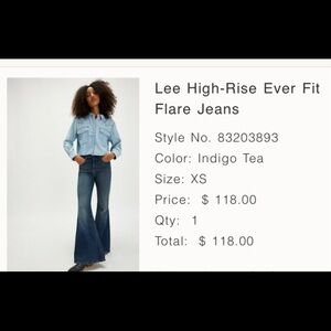 Lee High Rise Ever Fit Flare Jeans